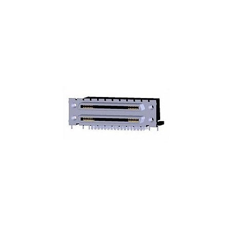 Molex I/O Connectors 136 Ckt R/A Stacked 0.8Mm W/ Screwlock 743370065